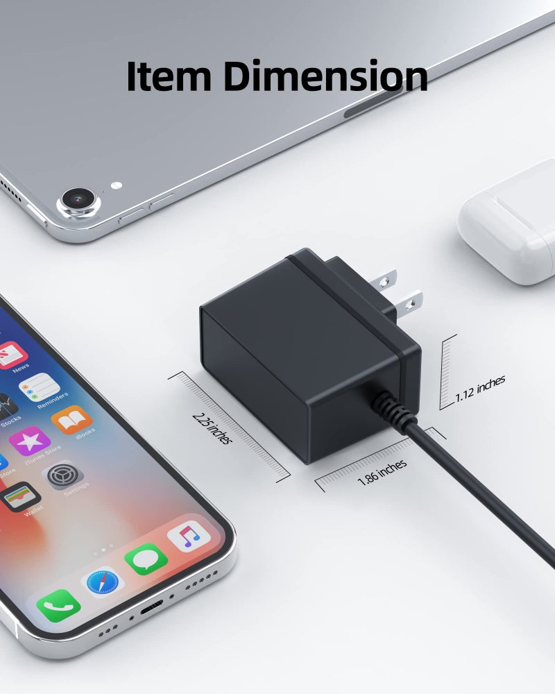 Superer UL Listed 12V Charger Fit for Bose SoundLink Mini 1st Gen Only Speaker, SoundDock XT - 5Ft Round Tip Power Adapter Replacement for Speaker 413295, 359037-1300, 371071-0011, PSA10F-120 626209-1300 1900 - Image 5